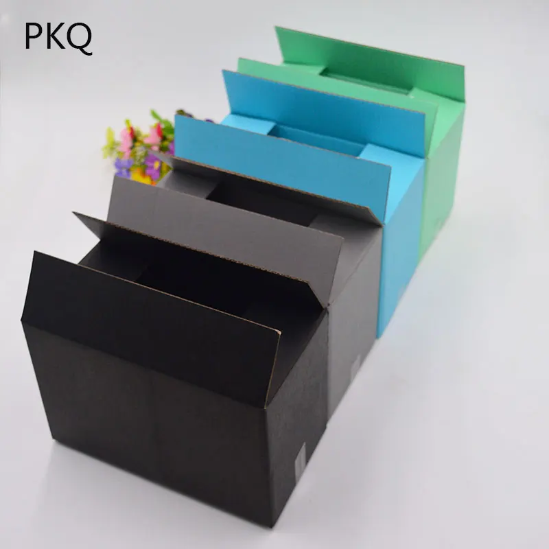 

5 colors Corrugated Paper Box Small Courier Packaging Box large Cardboard Carton Glass Cup Packaging Boxes shipping mail boxes