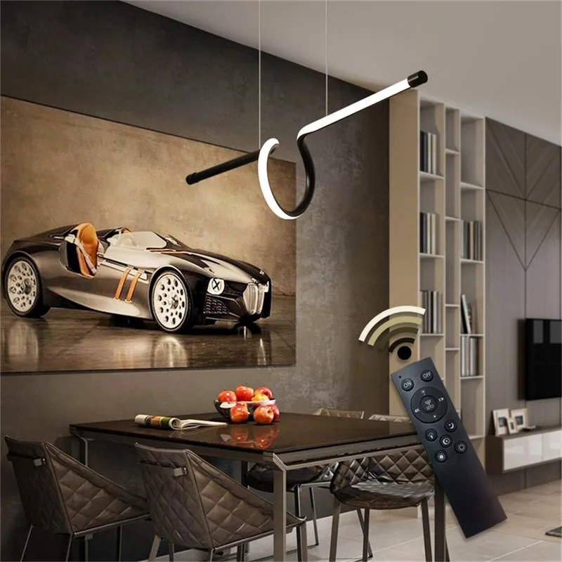 

DLMH Pendant Light Fixtures Dimmable with Remote Control 220V 110V Modern Decorative For Home Living Room Dining Room Bedroom