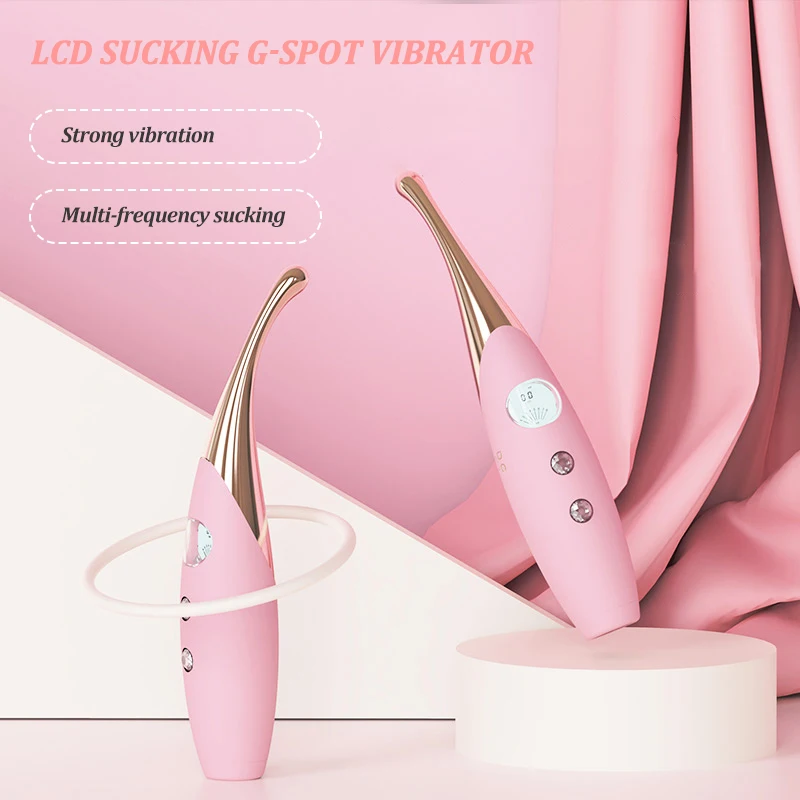 G spot вибратор для женщин портативный LCD мягкий силиконовый Стимулятор клитора импульсный сосательный