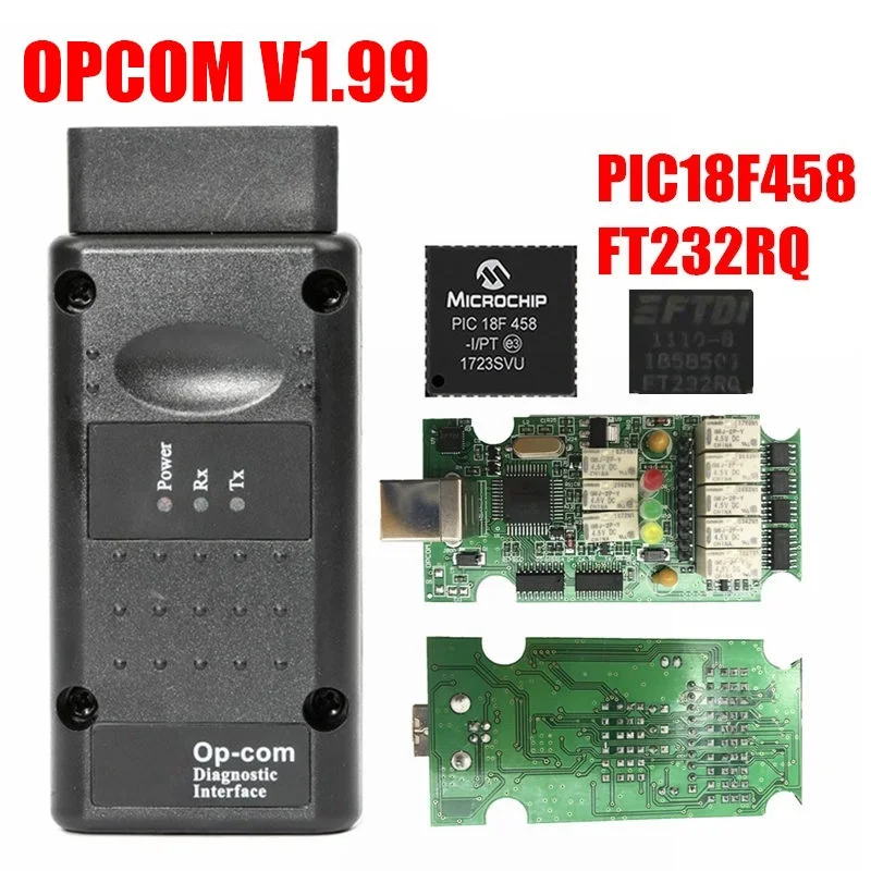 OP COM 1 99 95 70 PIC18F458 FTDI OPCOM 2018 интерфейс Opel Профессиональный диагностический