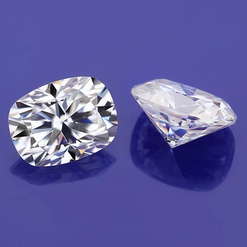 

D Top Color 0.5-6.0ct Cushion Cut Moissanites Loose Diamond Test Passed Gemstone For Jewelry Making Certificate Gift