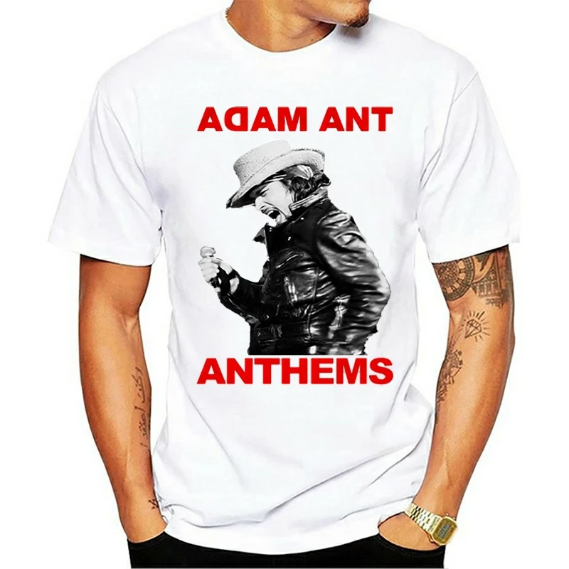 Горячая Распродажа Мужская футболка Adam Ant Anthems тур по Великобритании с коротким