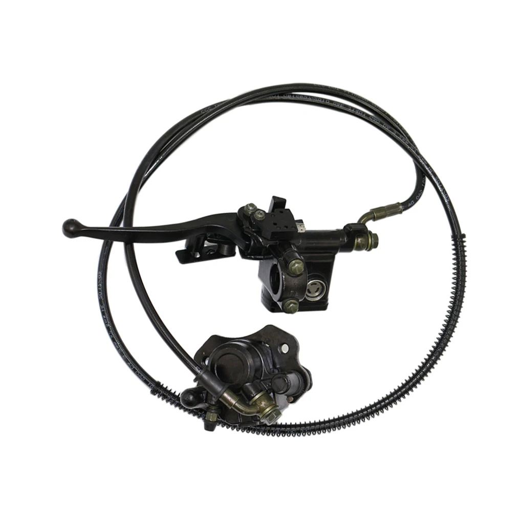 

Rear Brake Master Cylinder Caliper Assembly 50 90 110 125CC Chinese ATV Quad Rear Brake Assembly Master Cylinder Caliper