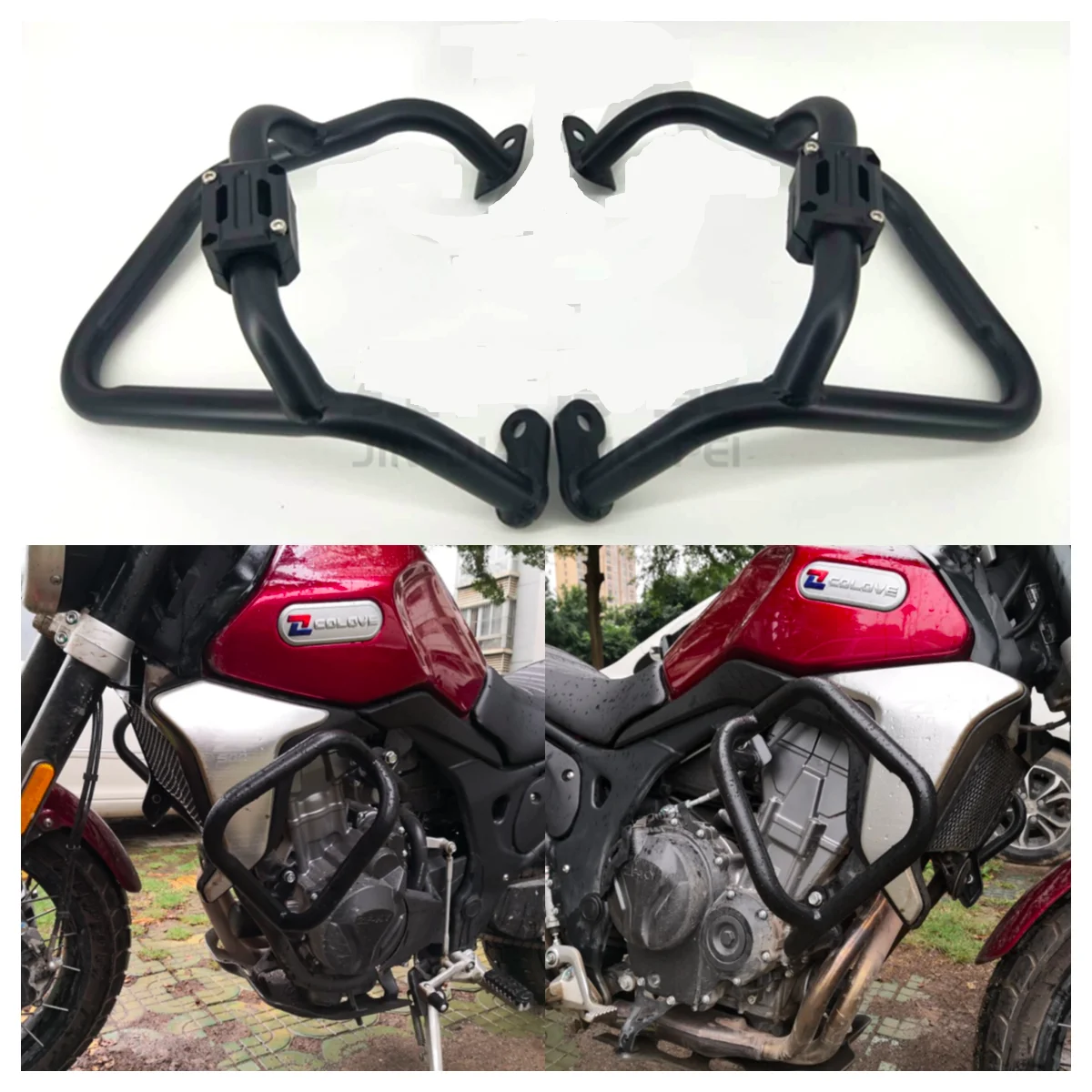 

Защита двигателя, защита от падения, защита от падения для Honda CB400F CB500F CB400X CB500X 2016-2020 Black