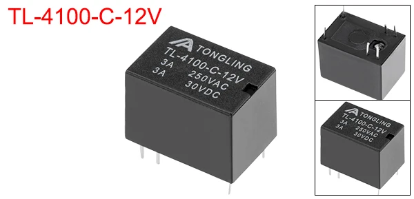 1 шт. TL-4100-C-12V DC 12 В катушка SPDT 6 Pin PCB электромагнитное реле питания NO+ NC