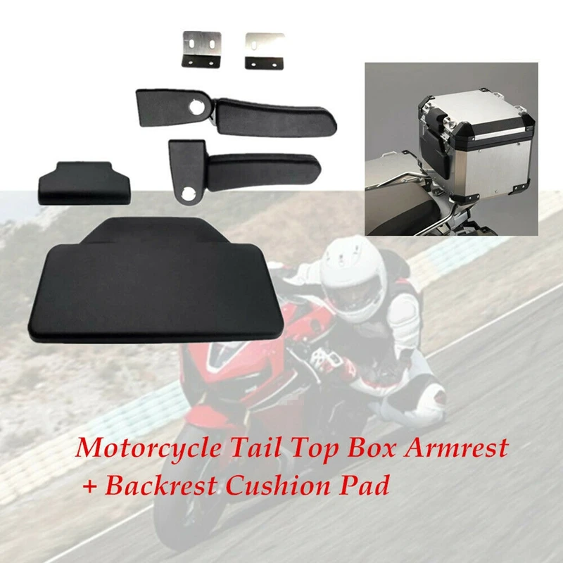 

Motorcycle Rear Tail Case Luggage Box Passenger Armrest + Backrest Cushion Back Pad for Bmw F 800 Gs Adv / R 1200 Gs Adventure
