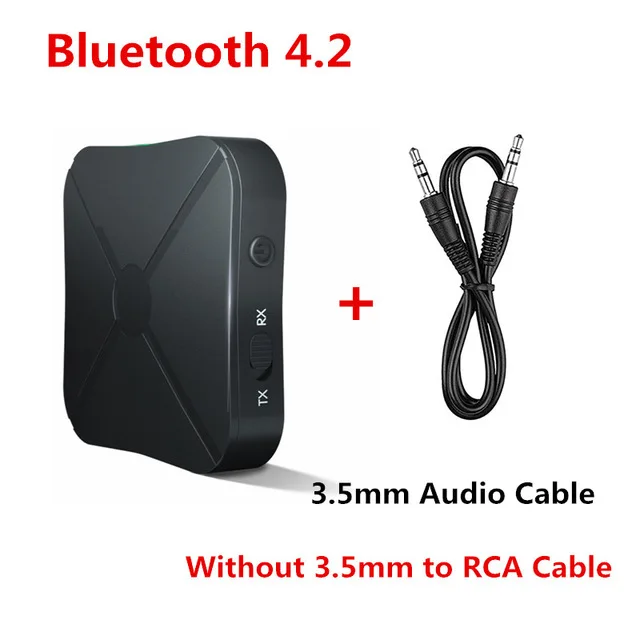 Color1 Bluetooth 4.2 VIKEFON 2 в 1 Bluetooth 4,2 приемник и передатчик Bluetooth беспроводной адаптер аудио с 3,5 мм AUX аудио для домашнего ТВ MP3 ПК - Цвет: Color1 Bluetooth 4.2