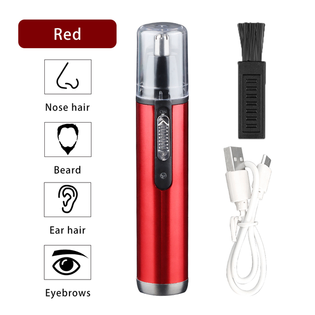 Nose Hair Trimmer Clipper Electric Shaving Safety Face Care Nose Beard Cleaning Machine for Men Women Hair Removal Painless