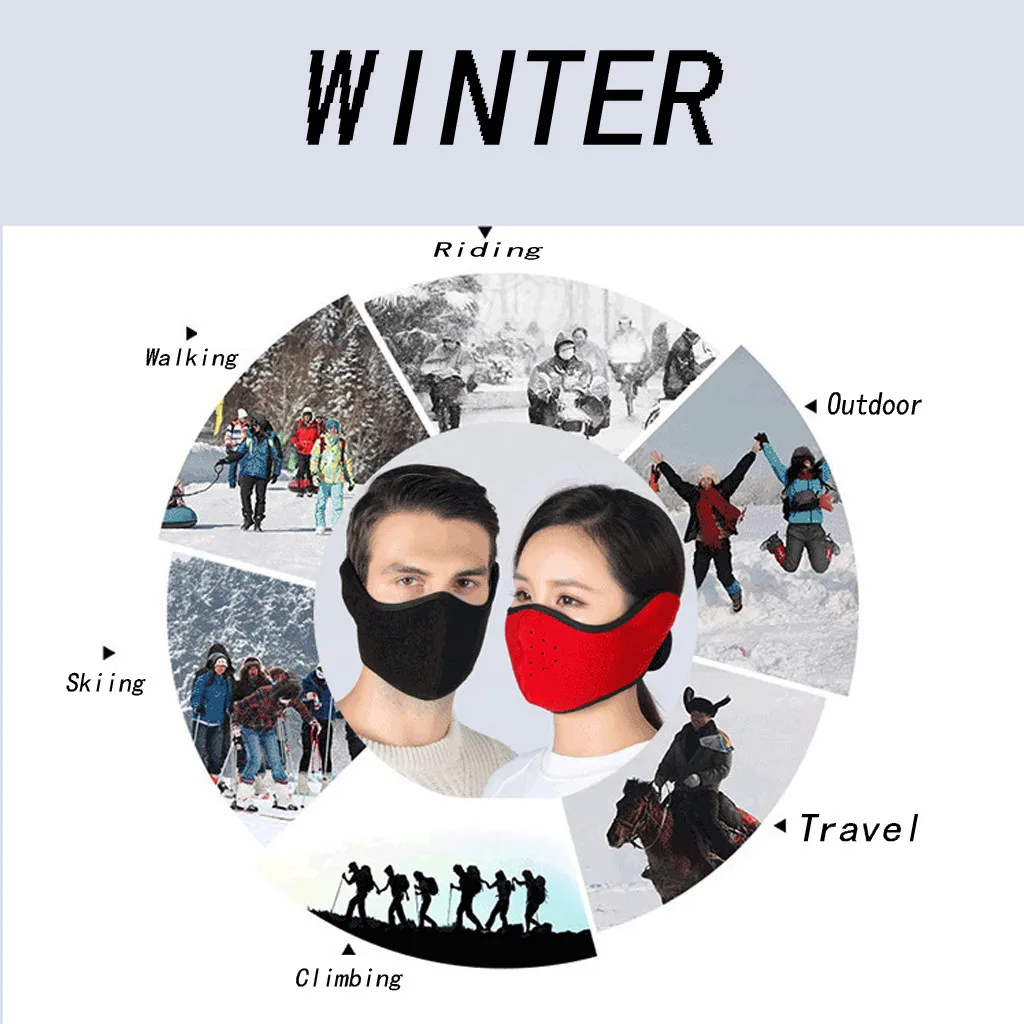 Мужские s маски для мужчин и женщин Зимняя теплая маска флисовые наушники для езды, катания на лыжах маска для сноуборда маска для лица шарф хлопковые защитные маски