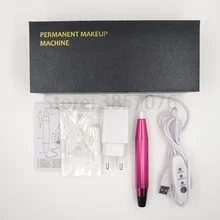 Профессиональная Перманентная машинка для макияжа, ручка для бровей, контура губ, тату-пистолет, наборы для макияжа, красота, с 8 мм винтовым картриджем, игла