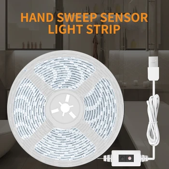 

5V LED Strip Sweep Switch Wardrobe Lamp Hanging Lighting Tape Waterproof Hand Cage Lampshade Ceiling Light for Decor