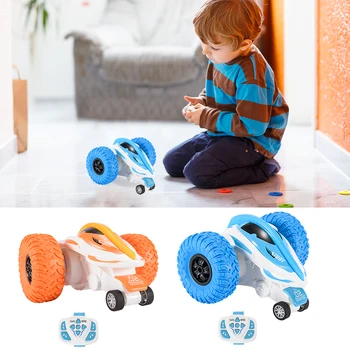 

Kids Remote Control Stunt Car Light 360 Rotating Flips 2.4G RC Vehicle Toys