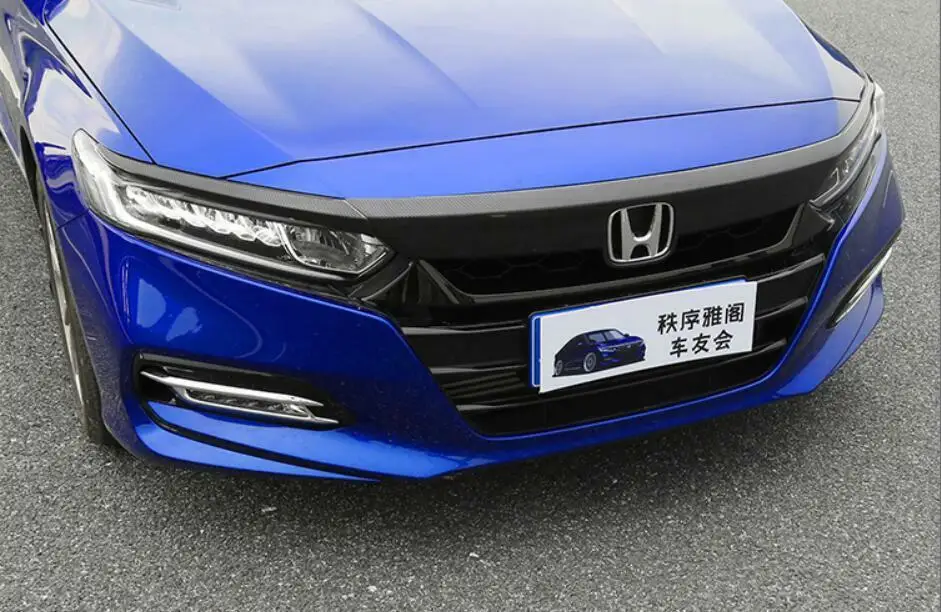 Карбоновый капот Передняя решетка крышка литье отделка для Honda Accord