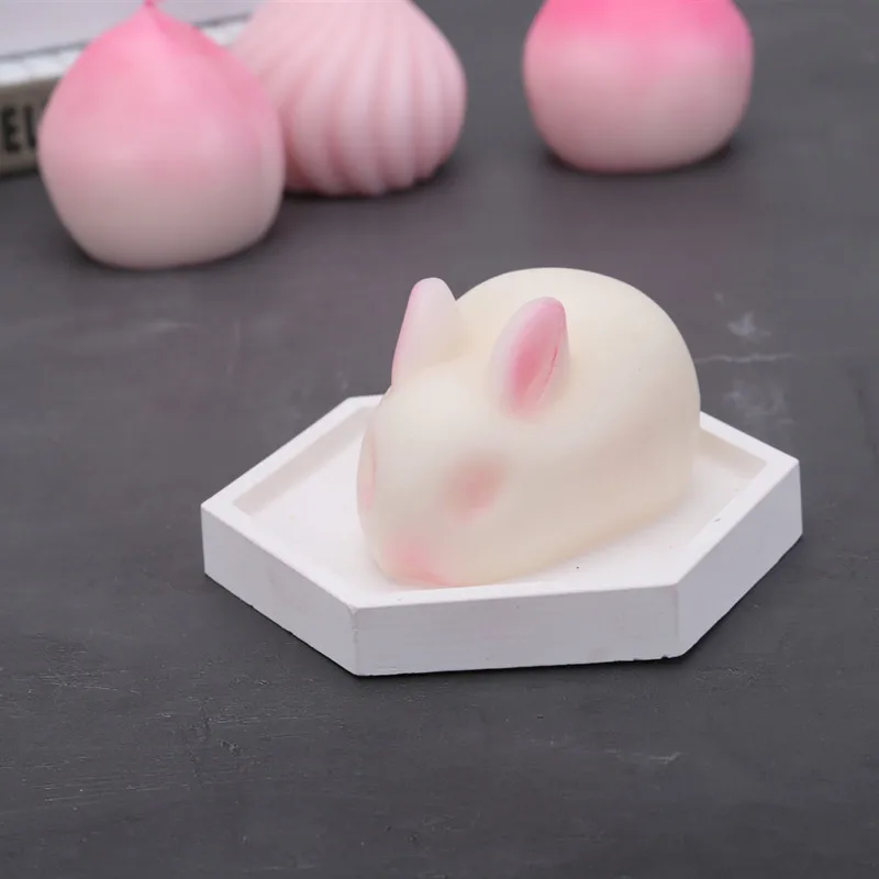 Пасхальный мультфильм 3D Кролик серии Силиконовый для тортов и мыла форма для выпечки инструменты ручной работы DIY ароматерапия материал