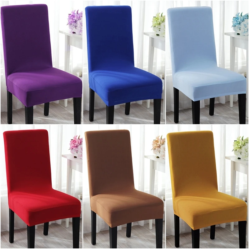 Cut Price Chair-Cover Stretch Dining Elastic-Seat-Case Washable-Seat Spandex Banquet Kitchen  pBQKM33Xo7e