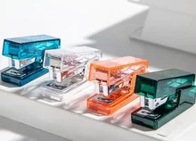 

Deli NS083F Transparent Stapler Students Standard 2-12 Sheet Capacity Stapler With 640 Pieces Staples 24/6 For Stationery Office