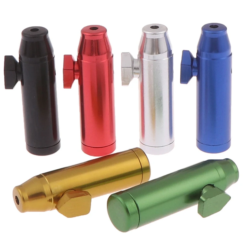 1pc Metal Pipe Flat Bullet Rocket Snuff Sniffer Weed Tobacco 1pc Metal Pipe Flat Bullet Rocket Snuff Sniffer Weed Tobacco