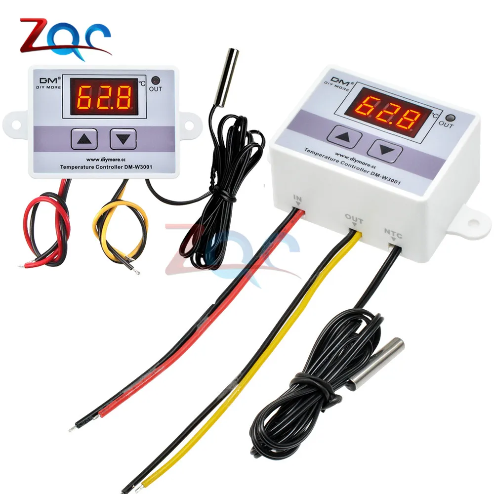 W3001 110V 220V 12V 24V Digital Temperature Controller Thermostat
