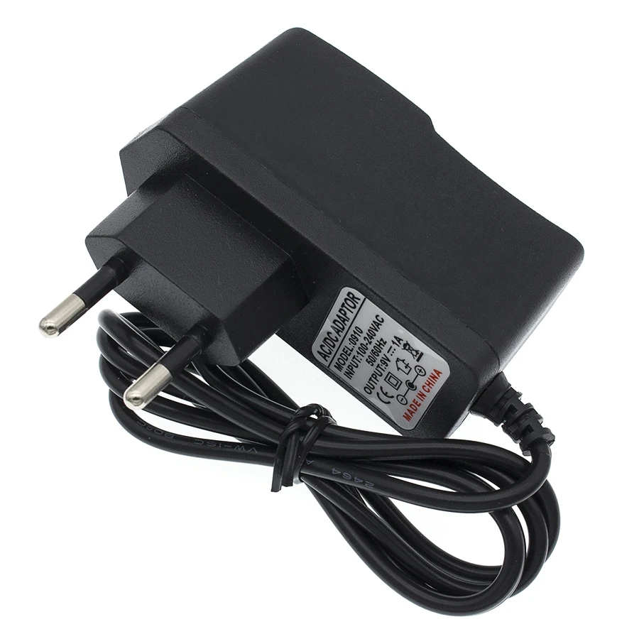 AC 100 V-240 V адаптер преобразователя DC 9V 1A источник питания ЕС вилка DC 5,5mm x 2,1mm 1000mA