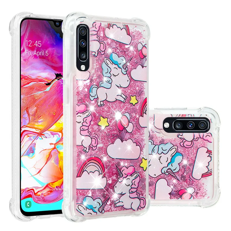 Блестящий Жидкий чехол для samsung Galaxy M30s A70 милый силиконовый бампер SM-A705FN/DSM A705FN/DS SM-A705MN SM-M307FN/DS