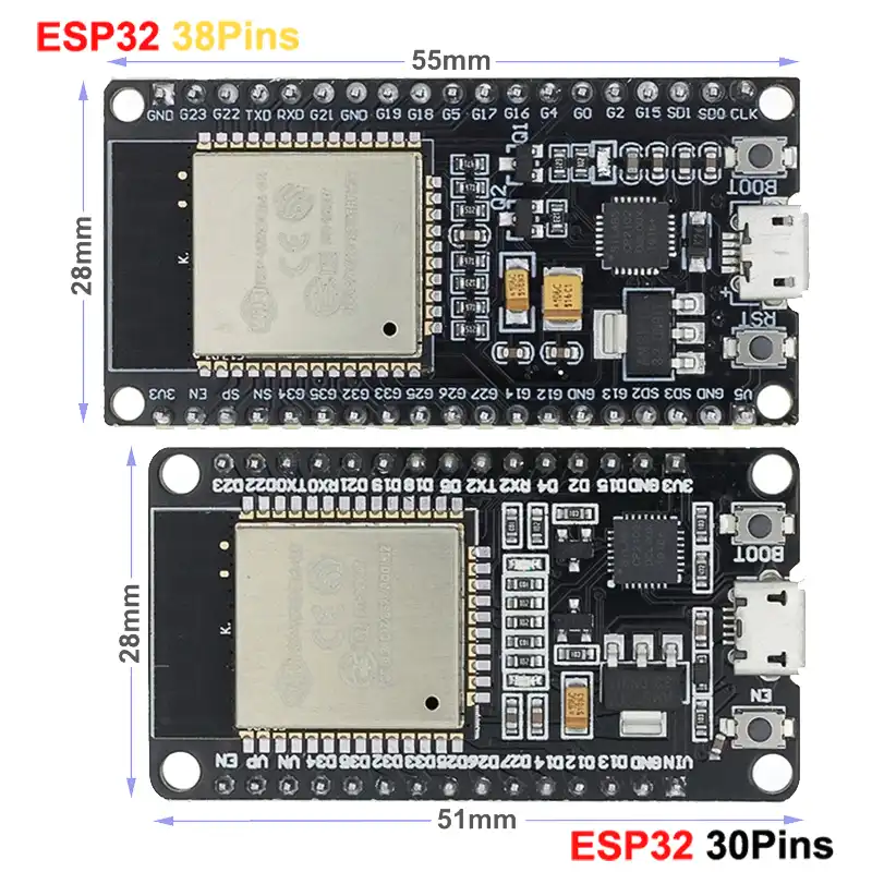 30 Pin ESP32 Development Board WiFi+Bluetooth Ultra Low Power Consumption Dual Cores ESP-32 ESP-32S Board