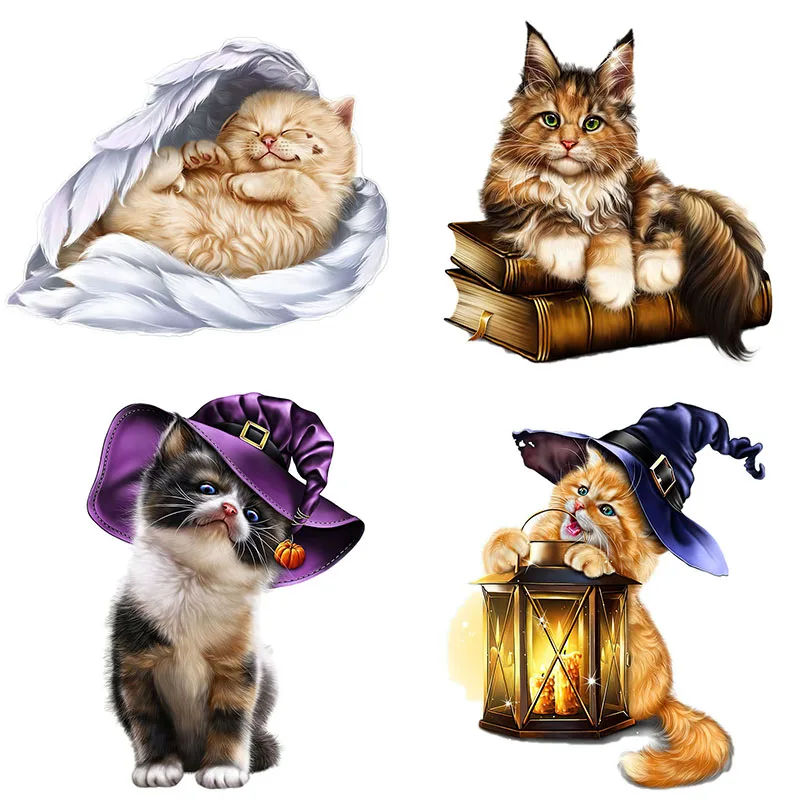 Three Ratels CX16 Cartoon Cat Animal Sticker For Kids Kindergarten Toilet Refrigerator Car