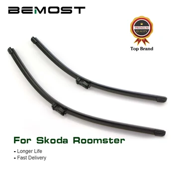 

BEMOST Car Wiper Blades Rubber For Skoda Roomster 2006 2007 2008 2009 2010 2011 2012 2013 2014 2015 2016,Fit Push Button Arm