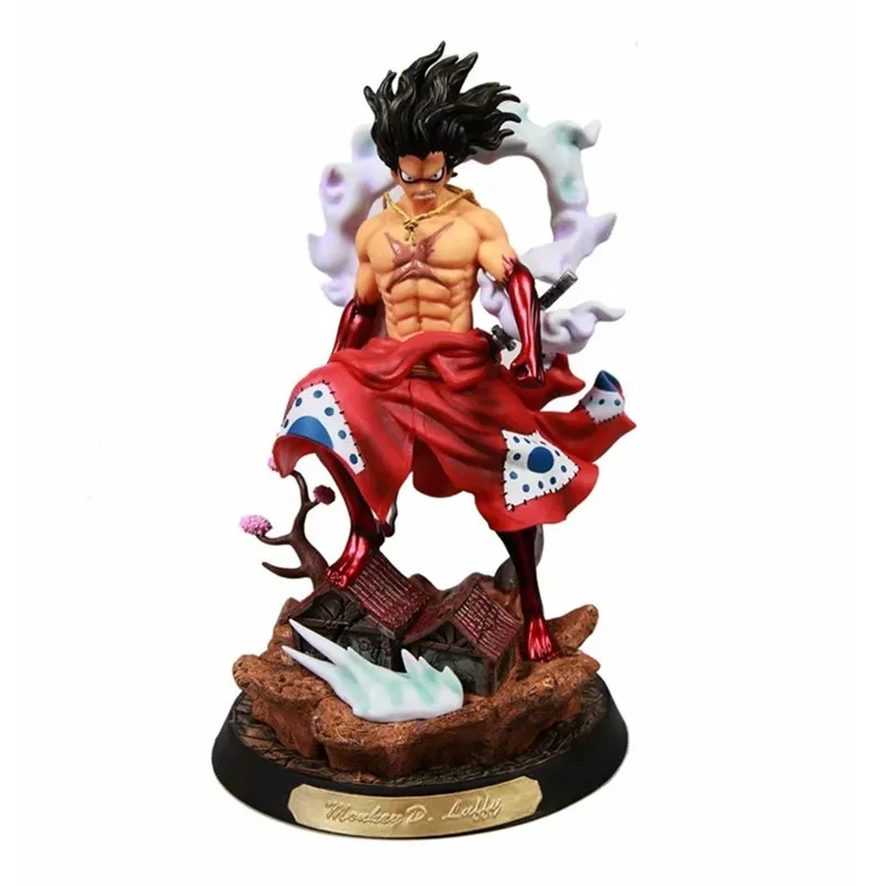 

ONE PIECE Straw Hat Kid GK Snake Man Luffy Kimono PVC Statue Action Figure Collection Toy X4137