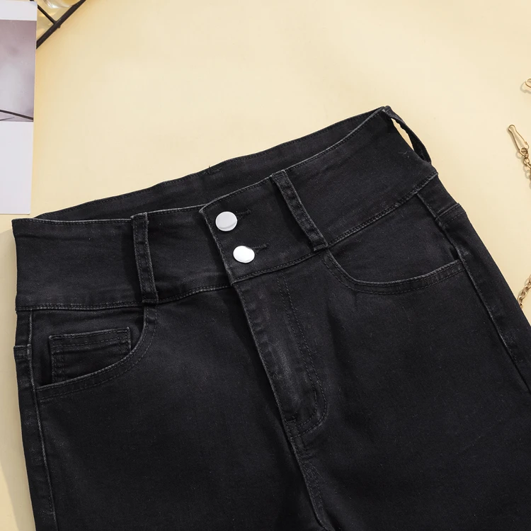 Streetwear Korean Women Jeans Fashion High Waist Stretch Skinny Denim Jeans Harajuku Pencil Pants Women Trousers Plus size 4XL cargo pants