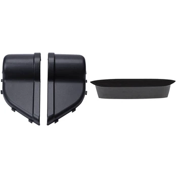 

2Pcs Car Front Door Storage Box Net Holder Door Pockets & 1Pcs Grab Tray Passenger Storage Tray Organizer