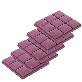 

5pcs Studio Recording Home Sponge Square Noise Absorbing Treatment Sound Panels Wedge Tiles Protective Insulation Acoustic Foam