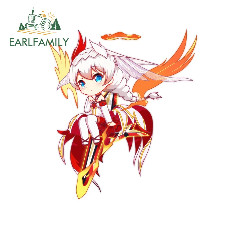 

EARLFAMILY 13 см x 11,6 см для Houkai Gakuen автомобильные наклейки устойчивые к царапинам солнцезащитный лобовое стекло окна виниловая автомобильная пленка