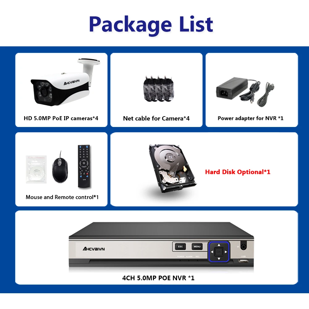 4CH POE сети NVR CCTV Системы комплект Поддержка 8*4 Мп IP Камера P2P ИК IP66 открытый погодостойкий для охранного видеонаблюдения набор