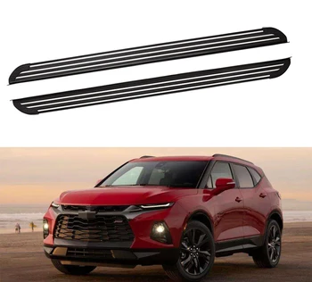 

2 Pcs Door Fixed Side Step Running Board Nerf Bar Guards Protector Fits for Chevrolet- Chevy Blazer 2019 2020 2021- Black