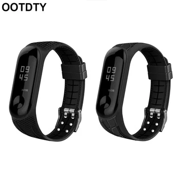 

For Mi Band 3 4 strap sport Honeycom Bamboo Silicone watch wrist Bracelet miband3 strap accessories bracelet smart