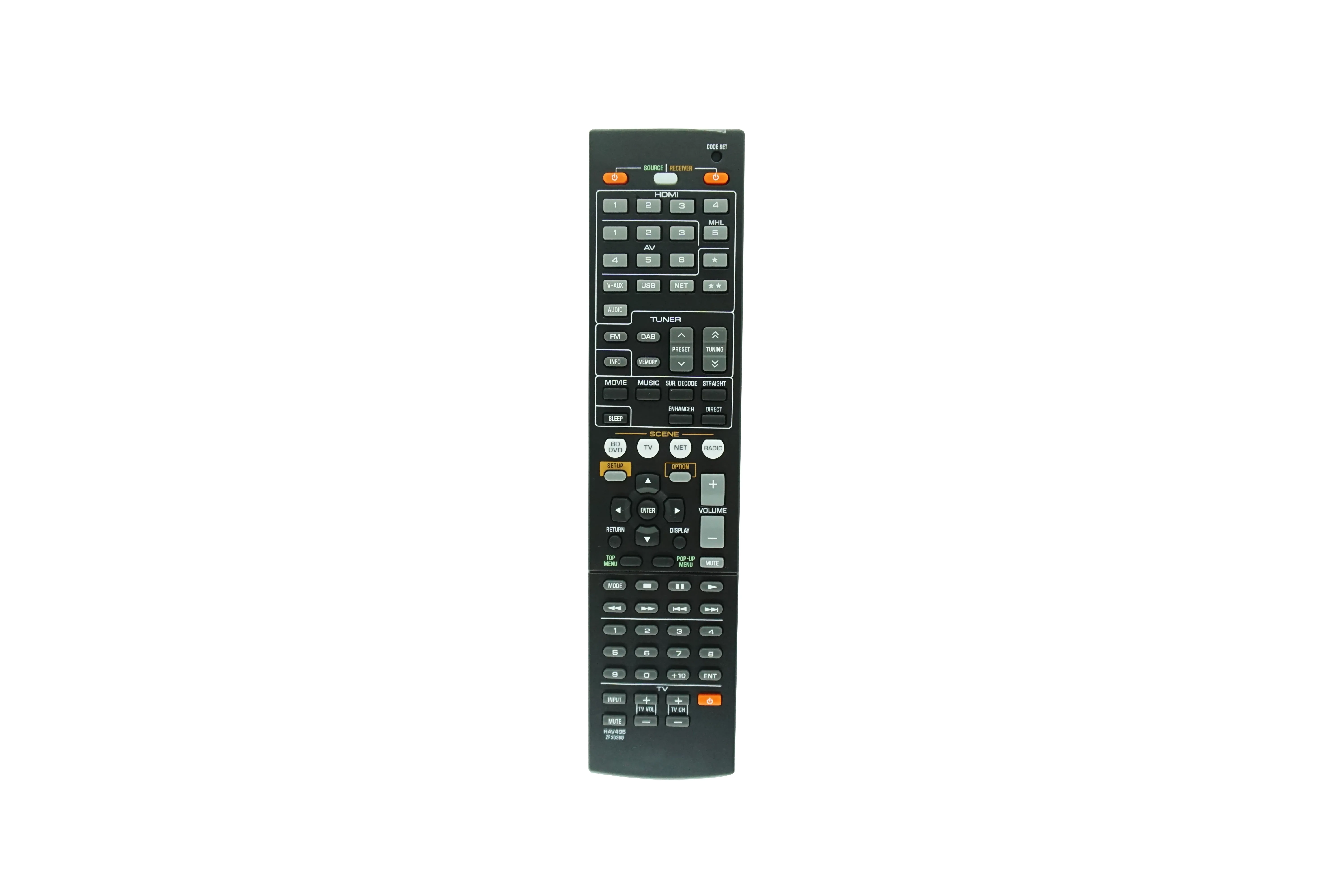 Controle Remoto para Yamaha Rav494 Rav495 Htr4066bl Htr-4066 Rx-v475 Rx-v475bl Yhp-s101 Yht699u Yht599u 4k Rede Receptor av - Image 2