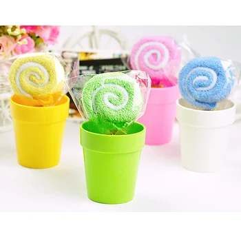 

New Cute MINI Lollipop Baby Washcloth Towel Party Wedding Favor Gift Randomly