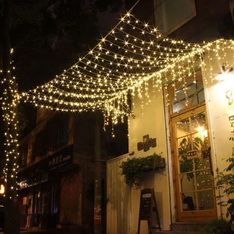 

Waterproof LED String Lights With Remote Control Starry Lights Christmas Decorative String Lights For Wedding Party Street lamps