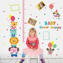 Стиль SK9056 животных Карнавал наклейки для измерения роста гостиной Детская комната школьные украшения Съемная настенная палка