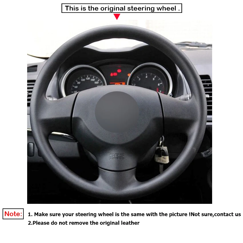 Чехол на руль LQTENLEO из искусственной кожи для Mitsubishi Lancer X 10 2007 2015 Outlander 2006 2013 ASX 2010