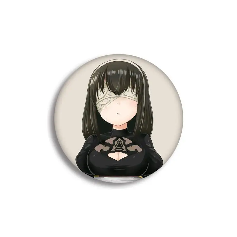 6 Аниме игровой НИР: Automata значок модная игра мультфильм фигурка Nier Automata броши булавка ювелирные изделия аксессуары - Окраска металла: 6