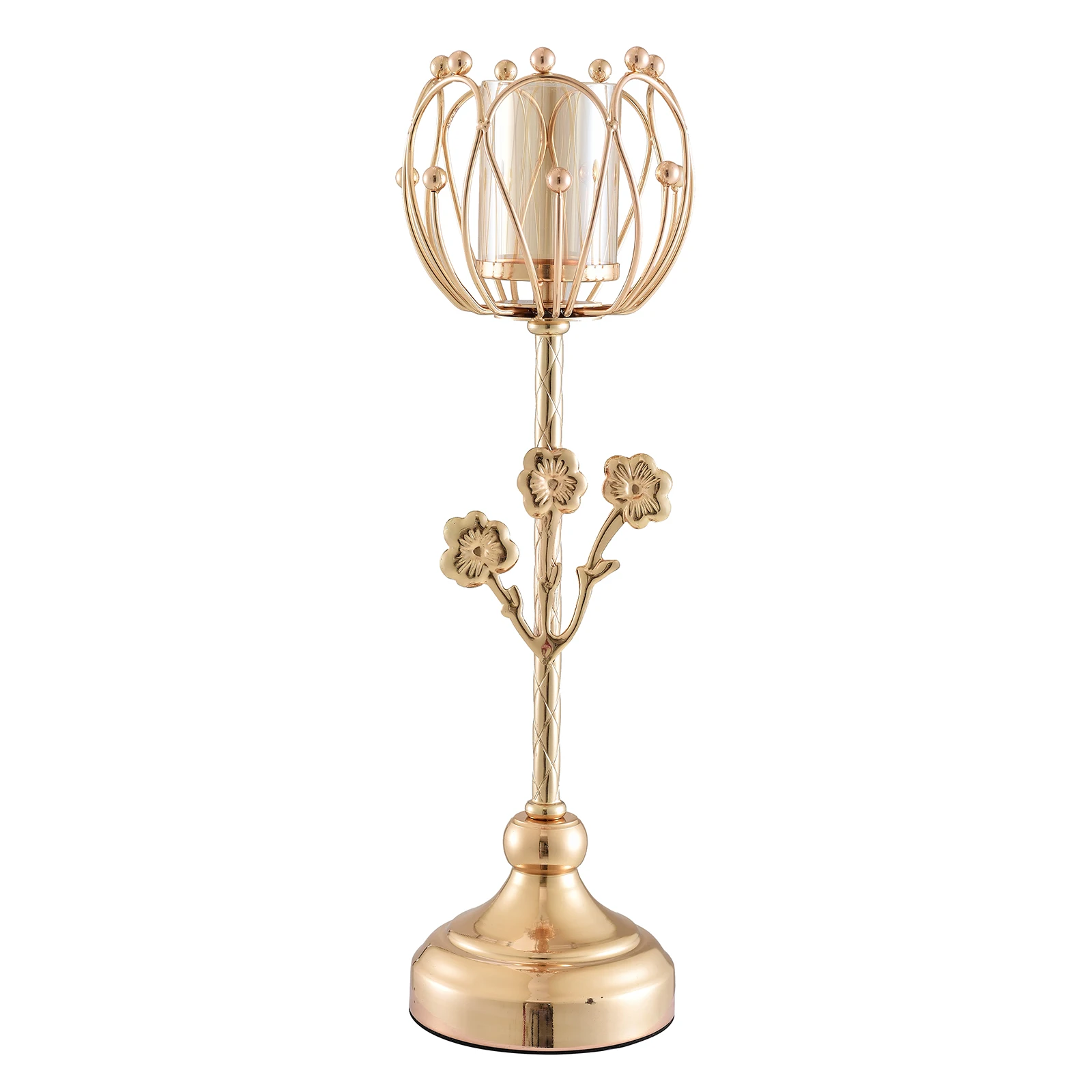 Rustic Gold Candle Holder Home Decoration Christmas Centerpieces Candlestick