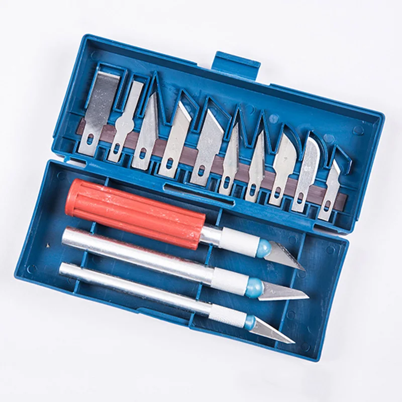 

13 in 1 Metal Wood Carving Chisel Tool Set For Woodworking Fruit Carving Knife Set DIY Hand Tool