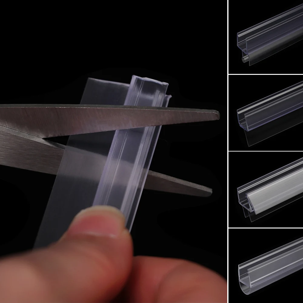 Bath Shower Screen Door Seal Strip door seal strip sealing strip tape waterproof tape window seal strip sealing tape sealing strip rubber seal strip rubber door weatherstripping door weatherstripping silicone seal strip 4 to 12mm Rubber Glass Door Weatherstrip Portable Window Glass Fixture Accessories Household