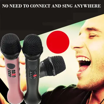 

Wireless Bluetooth Remote Control 9W Mini Handheld Audio Voice Recorder Mobile Phone Karaoke Bluetooth Wireless Echo Microphone