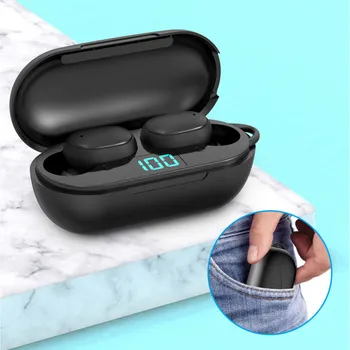 

H6 WIRELESS bluetooth earphone LED Display Bluetooth V5.0 Headsets Display HIFI stereo Gaming with Mic for PK A6S E6S A6X