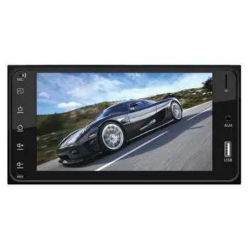 

7" FHD Car Mounted 2 Way Mirror Link MP4 MKV MP5 USB SD Bluetooth Player Reversing Image for Apple iPhone AirPlay Android