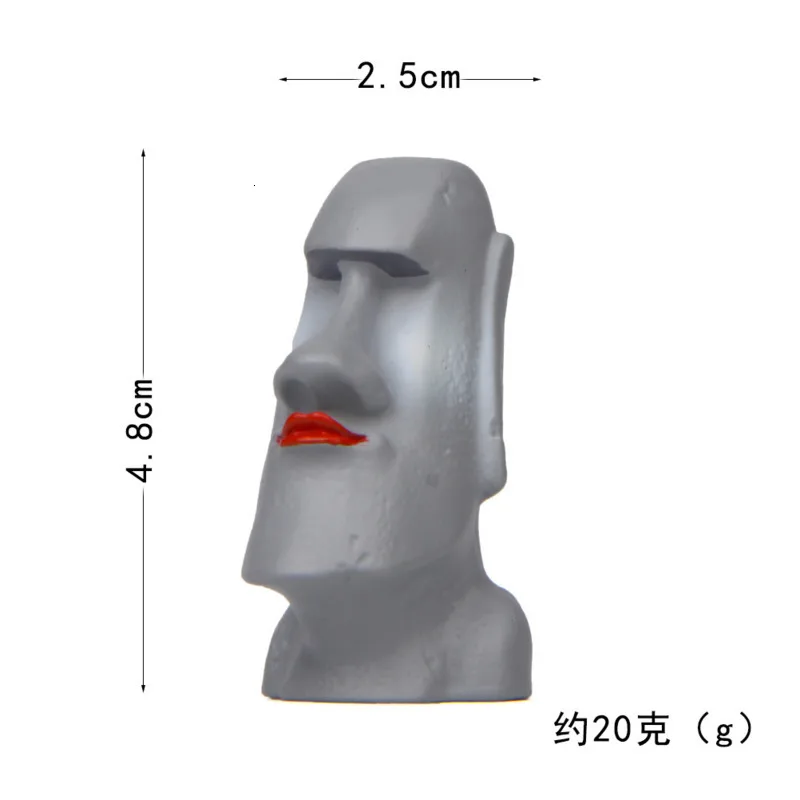 Новая мода Moai Пасхальный остров миниатюрные Фигурки игрушки милые модели детские игрушки 5,2 см ПВХ аниме детские фигурки