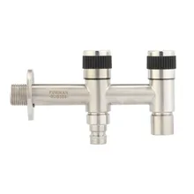 

Bathroom Faucet Lengthen Double Handle Dual Control Nozzle Single Faucet Outdoor Bathroom Garden Tap Washing Machine Faucet