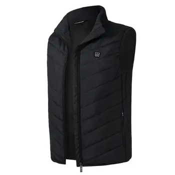 

Men Electric Heating USB Heating Vest Carbon Fiber Heated Thermal Clothing Electric Thermal Clothing Fishing Hiking Waistcoat